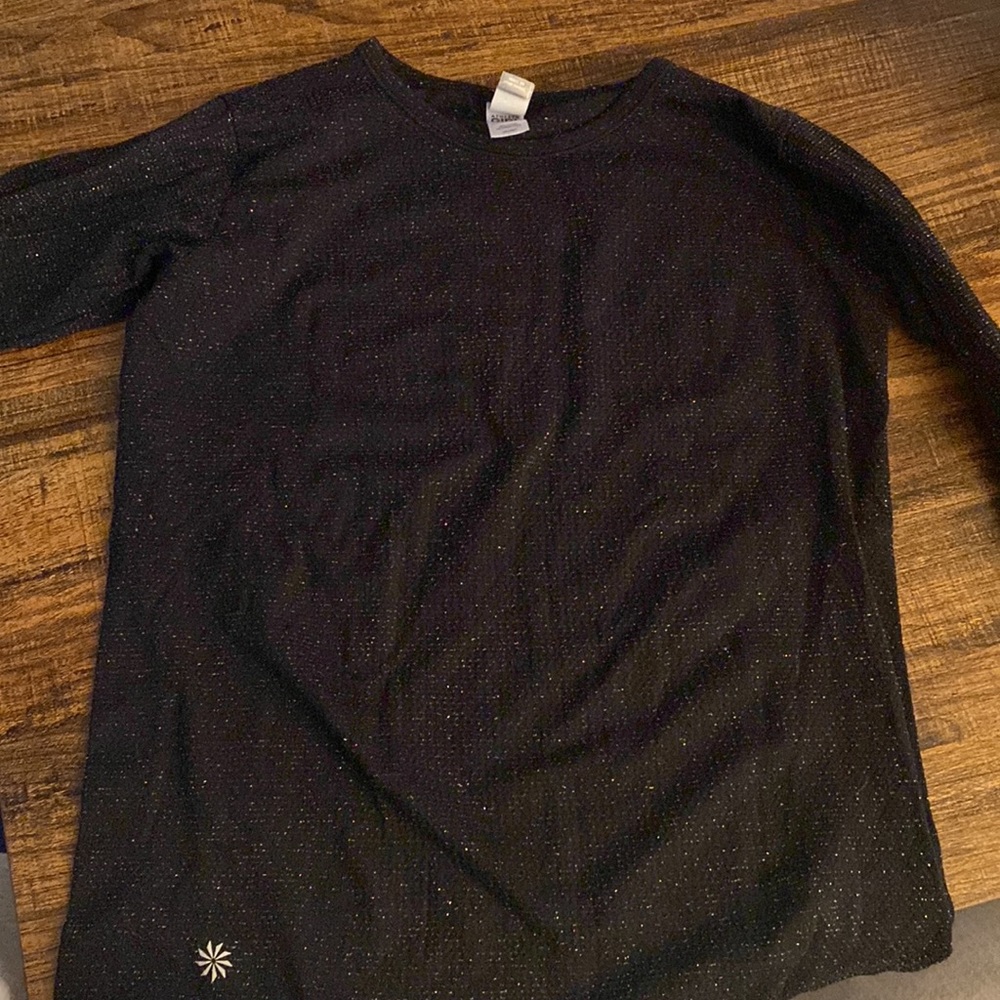 Sparkly black long sleeve athleta skirt